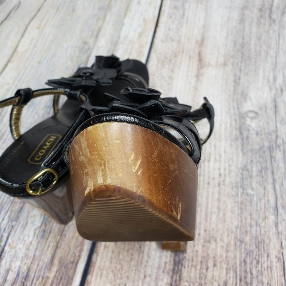 Coach Jeanna Platform Wedges Size 6 - Picture 7 of 8